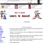 Learn To Dance Website from 2009