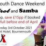 2021 Bournemouth Dance Weekend Foxtrot & Samba advert