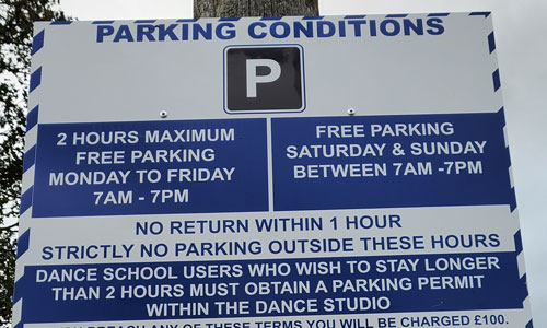 Cherry Orchard Parking Restrictions at the George Pitcher Memorial Ground in Burnham