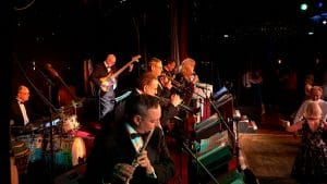 Close up of the Simply Swing Band