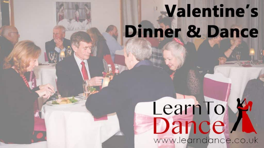 valentine dinner and dance overlaid text