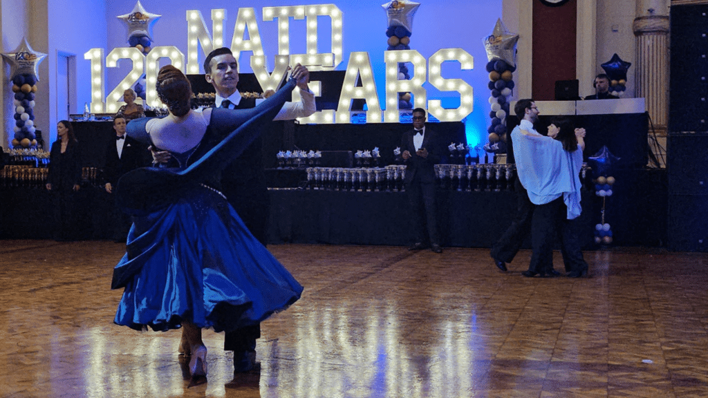 Our students Matthew & Ellie competing at the 2026 NATD Medallist of the Year competition at Blackpool Winter Gardens Empress Ballroom