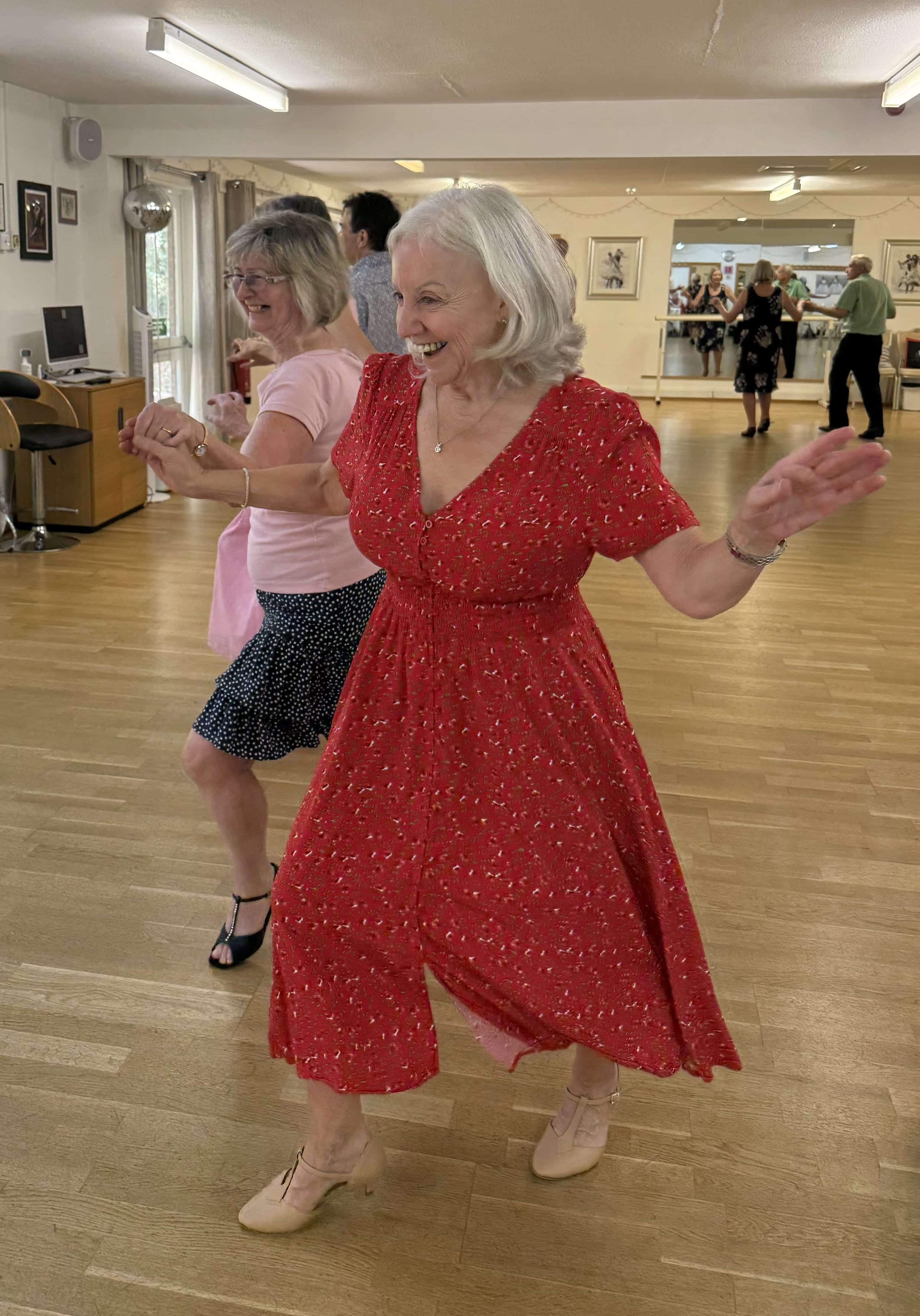 Dancers enjoying our weekly afternoon tea dances on Mondays